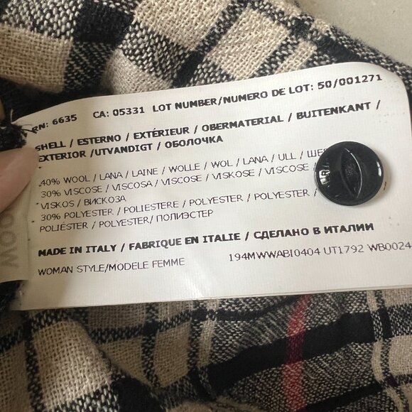 Woolrich Plaid Sweater Dress with Belt - Picture 3 of 5